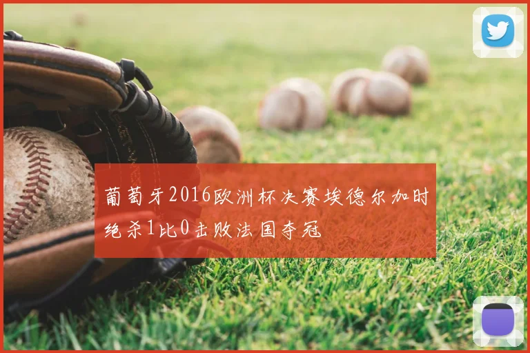 葡萄牙2016欧洲杯决赛埃德尔加时绝杀1比0击败法国夺冠